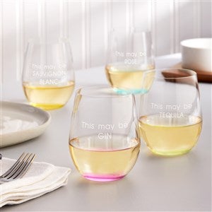 Happy O Vol. 2 Monogrammed Drinking Glasses (set of four)