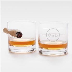 Etched Cigar Glasses Set of 2 for Him - 42537