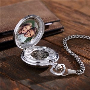 Vintage pocket watch discount with photo insert