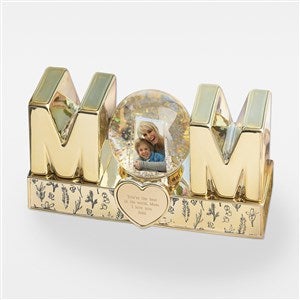 Engraved Gold Lettered Mom Snow Globe Keepsake - 42671