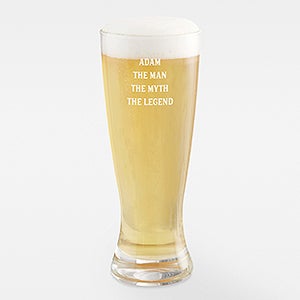 Engraved Message Pilsner Glass For Him  - 42848-P