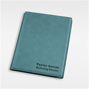 Engraved Office Junior Portfolio - Teal - 43255-T