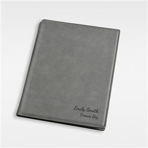 Engraved Junior Portfolio For Her - Charcoal - 43256-C