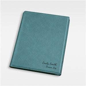 Engraved Junior Portfolio For Her - Teal - 43256-T