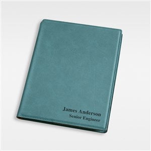 Engraved Junior Portfolio For Him - Teal - 43258-T