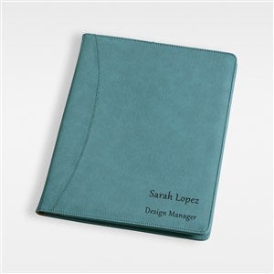 Engraved Full Pad Portfolio For Her-Teal - 43260-T