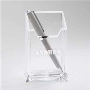 Engraved Acrylic Pen  Pencil Holder For Him - 43275