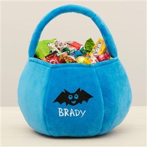 Halloween Characters Personalized Halloween Pumpkin Treat Bag - Blue - 43324-BU