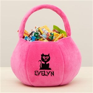 Halloween Characters Personalized Halloween Pumpkin Treat Bag - Pink - 43324-P