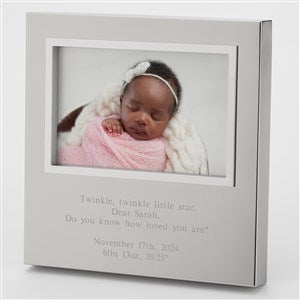 Engraved Friends Silver Uptown 4x6 Picture Frame- Vertical/Portrait