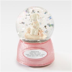 Engraved Praying Girl Snow Globe - 43417