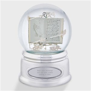 Engraved Praying Hands Snow Globe - 43431