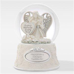 Engraved quot;Expect Miraclesquot; Angel Snow Globe - 43600