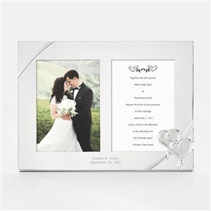 Lenox True Love Personalized popular 5x7 Wedding Picture Frame / Custom Engraved 5x7 Wedding Frame for Bride and Groom, Couples, Anniversary