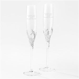 Engraved Athena Wedding  Anniversary Flute Set - 43995