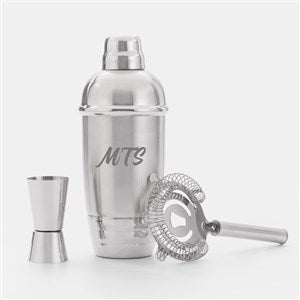 Engraved Lenox quot;Tuscanyquot; Monogram Cocktail Shaker Set - 44191