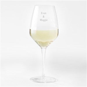 Engraved Luigi Bormioli Atelier White Wine Glass - 44257