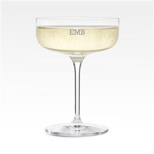 Engraved Luigi Bormioli Monogram Champagne Coupe - 44343