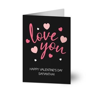 Love You Personalized Greeting Card - 44602