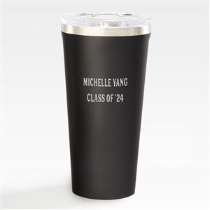 Corkcicle Engraved Text Tumbler - Black 16oz    - 45139-MB