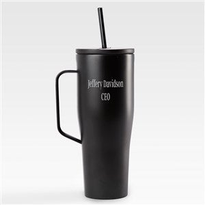 Engraved Corkcicle 30oz Cold Cup with Handle Black - 45353