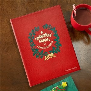 A Christmas Carol Personalized Leather Book - 45381D