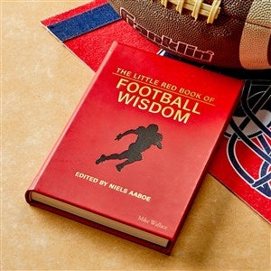 The Little Red Book of Football Wisdom Personalized Leather Book - 45383D