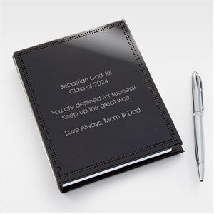 Engraved Black Metal Journal - 46060-V