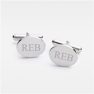 Sterling silver cufflinks hammered finish oval cufflinks can be authentic personalised