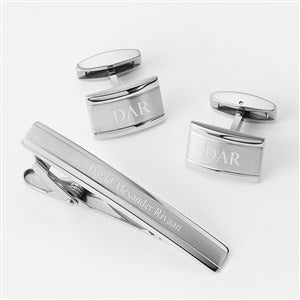 Personalised Infinity offers Cufflinks And Tie Slide Gift Set