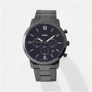 Fossil neutra chronograph outlet black stainless steel watch