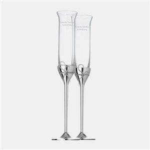 VERA WANG WEDGWOOD Love purchases Knots Gold Toasting Flute Pair