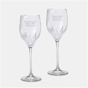 Engraved Vera Wang Duchess White Wine Glass Pair - 47116