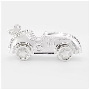 Engraved Reed  Barton Race Car Coin Bank - 47553