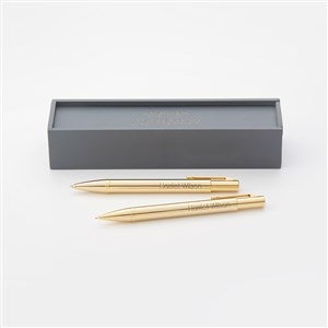 Engraved Reflections Gold Pen and Pencil Set - 48487