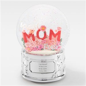 Engraved Best Mom Ever Musical Snow Globe - 48839