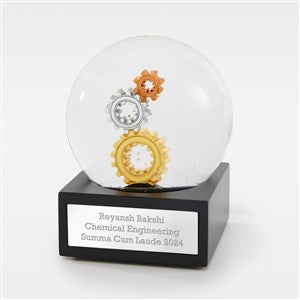 Engraved Gears of Progress Snow Globe - 48842