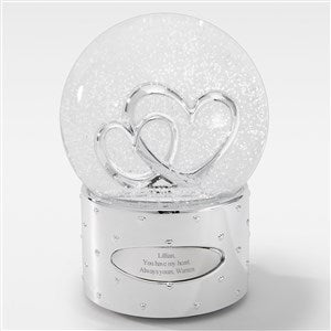 Engraved quot;Two Hearts As Onequot; Snow Globe - 48844