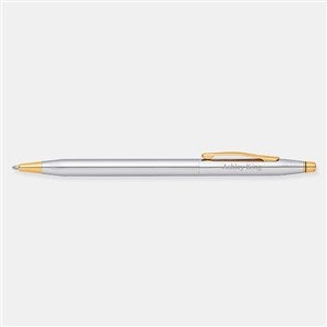 Engraved Cross Century Medalist Chrome   23K Gold Ballpoint Pen - 49294