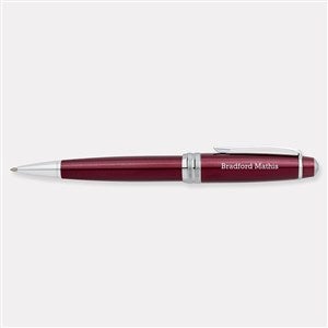 Engraved Cross Bailey Red Lacquer  Chrome Ballpoint Pen - 49302