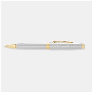 Engraved Cross Coventry Chrome  Gold Ballpoint Pen - 49318