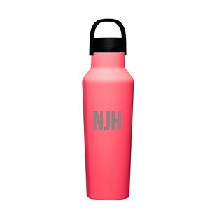 Engraved Corkcicle Monogram 20oz Sport Bottle in Paradise Punch - 50239