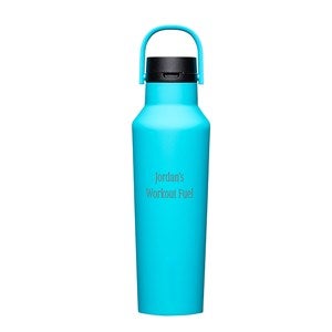 Engraved Corkcicle 20oz Sport Bottle in Capri Blue - 50257