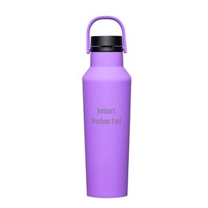 Engraved Corkcicle 20oz Sport Bottle in Varsity Purple - 50259