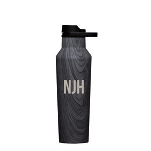 Engraved Corkcicle Monogram 20oz Sport Bottle in Burnt Wood - 50332