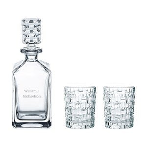 Etched Nachtmann Bossa Nova Whisky Set - 50381