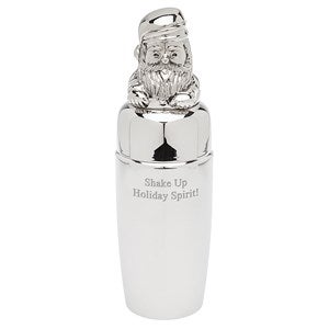 Engraved Santa Cocktail Shaker - 50619