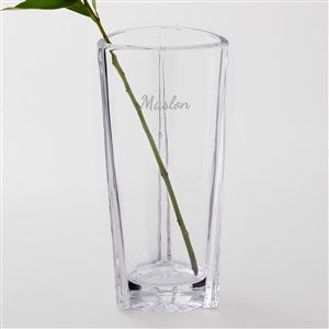 Etched Monogram Godinger Largo Crystal Vase - 50821