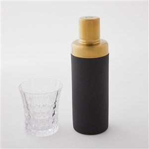 Etched Encalmo Black and Gold Cocktail Shaker - 51119