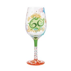 Happy 60th Birthday Wine Glass - 51170